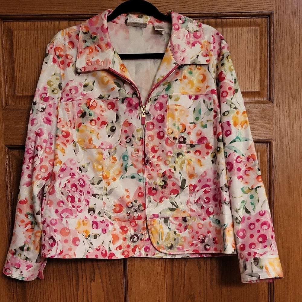 Floral Multicolor Women's Blazer